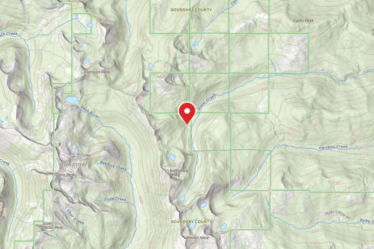 Idaho Panhandle Dispersed Campsite FS TRAIL 187 (BOTTLENECK LAKE ACCESS)