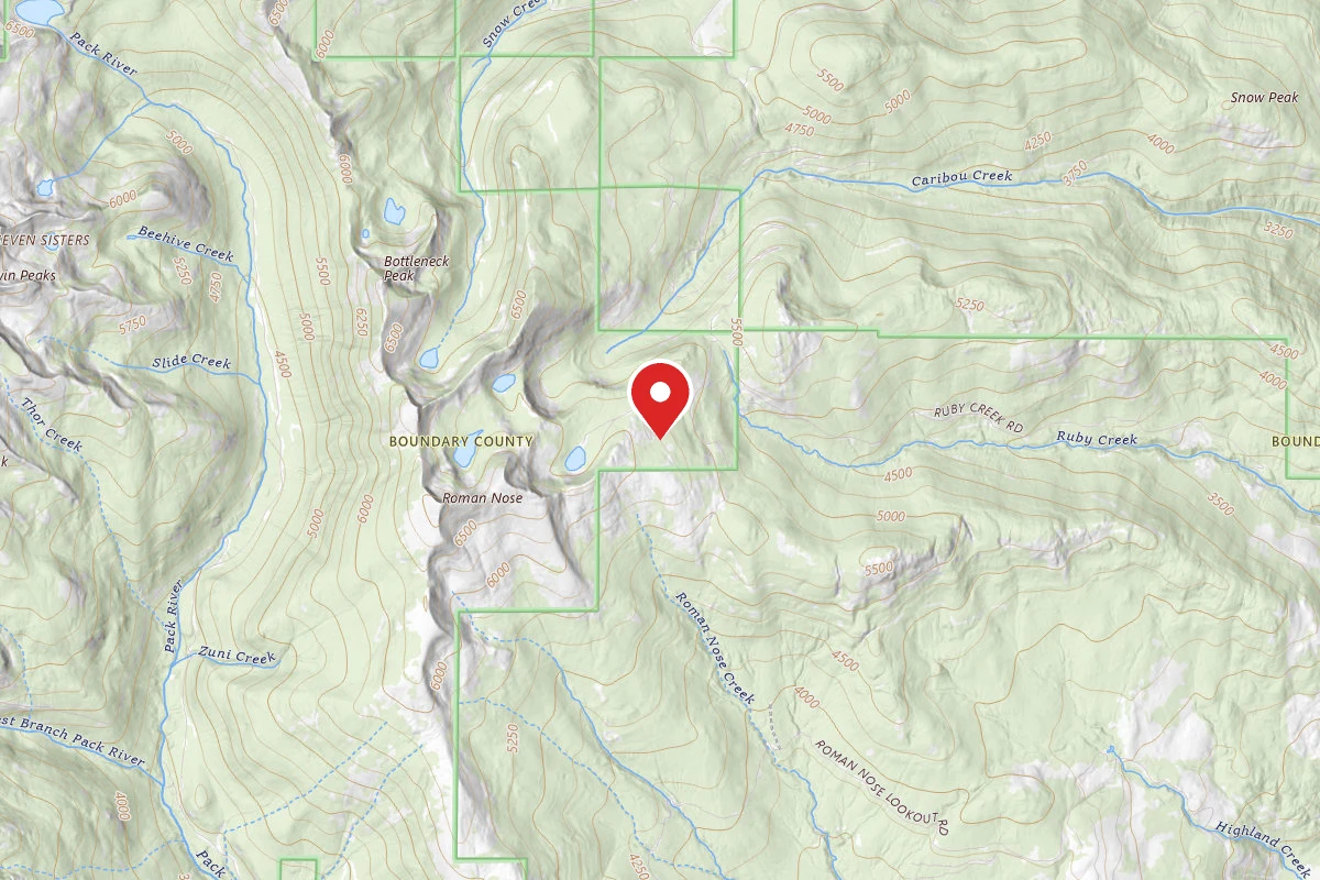 Idaho Panhandle Dispersed Campsite FS ROAD 2667 SPUR