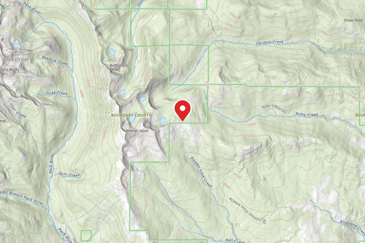 Idaho Panhandle Dispersed Campsite FS ROAD 2667 SPUR