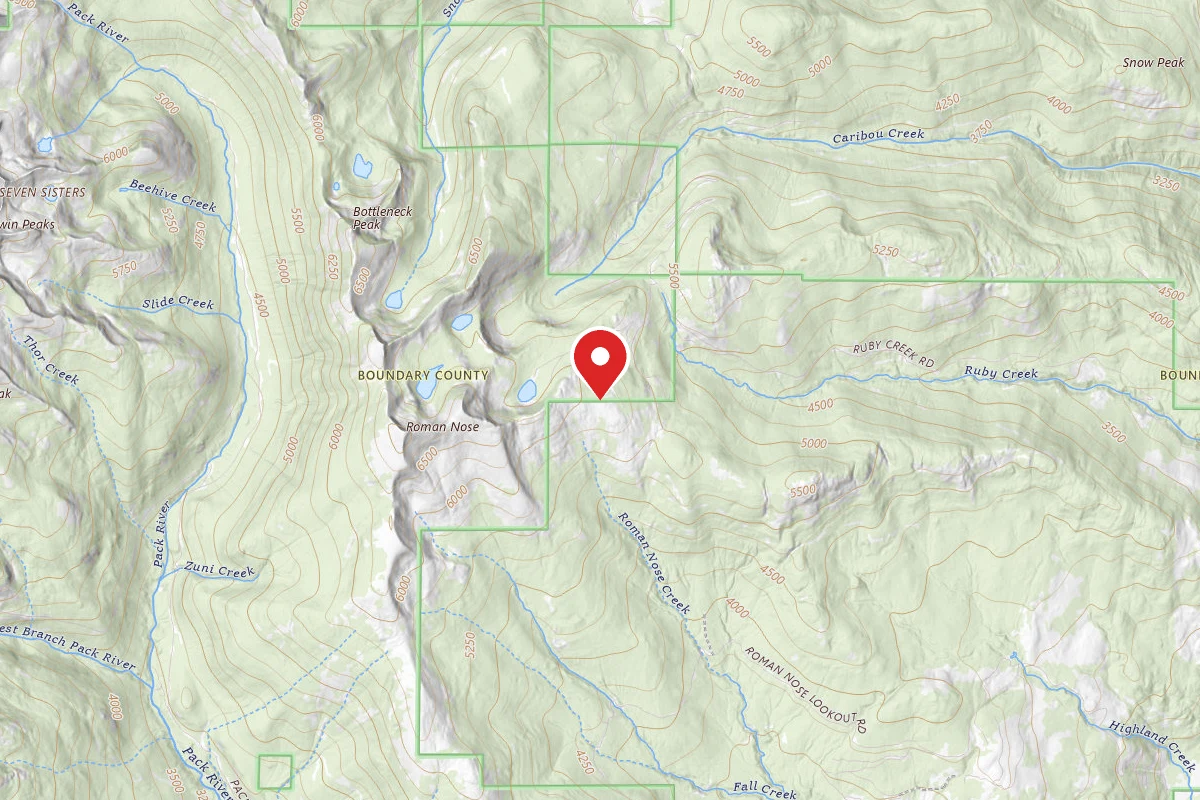 Idaho Panhandle Dispersed Campsite FS ROAD 2667 SPUR