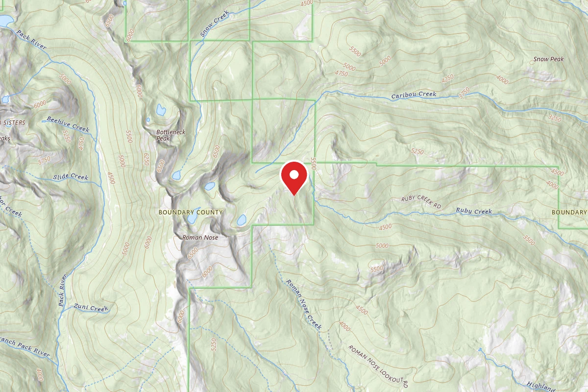Idaho Panhandle Dispersed Campsite FS ROAD 294