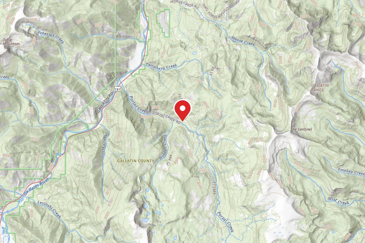 Custer Gallatin Dispersed Campsite FR984-01 MM2.7 PORTAL CK