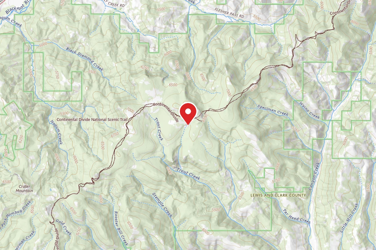 Helena-Lewis and Clark Dispersed Campsite PAGE GULCH 01