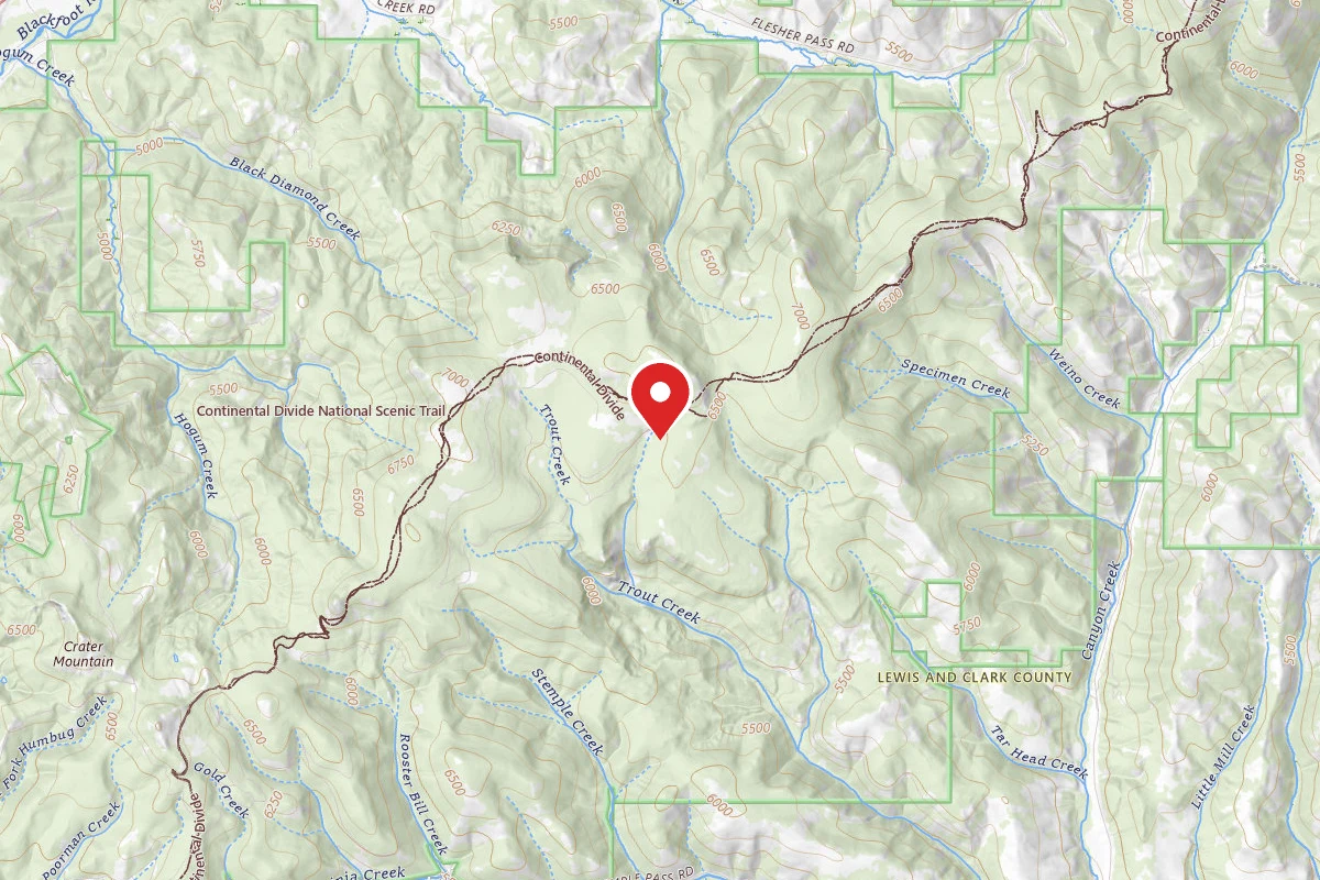 Helena-Lewis and Clark Dispersed Campsite PAGE GULCH 02