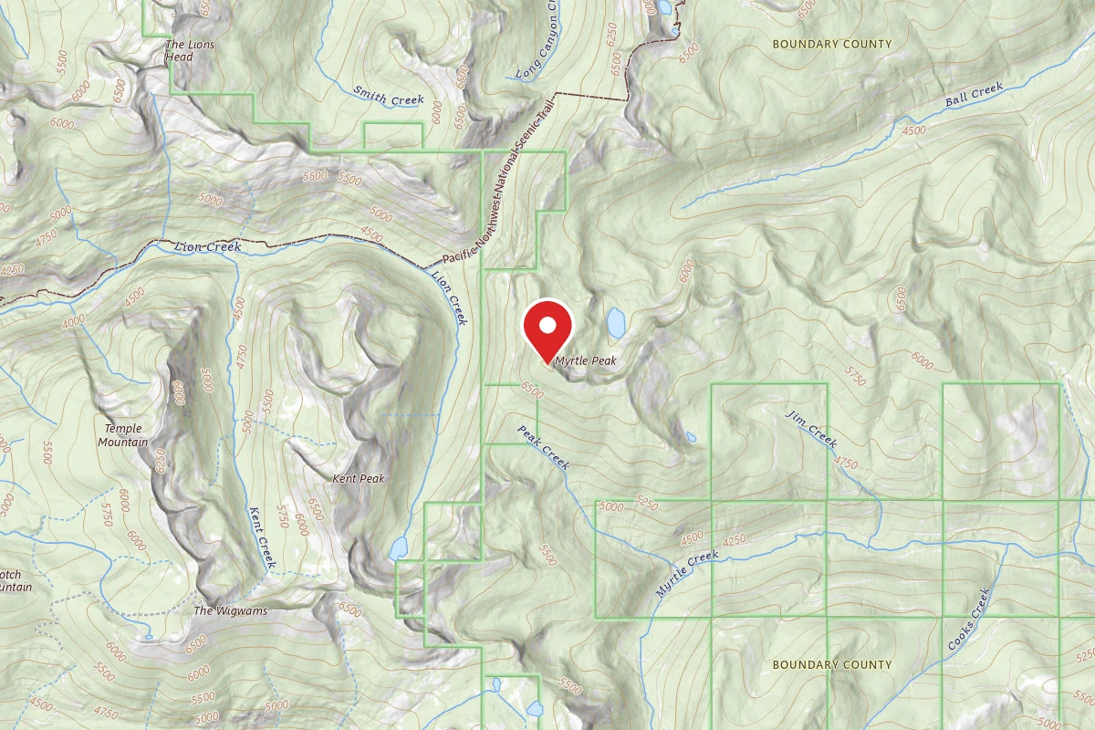 Idaho Panhandle Dispersed Campsite FS TRAIL 286 (MYRTLE PEAK/LAKE ACCESS)