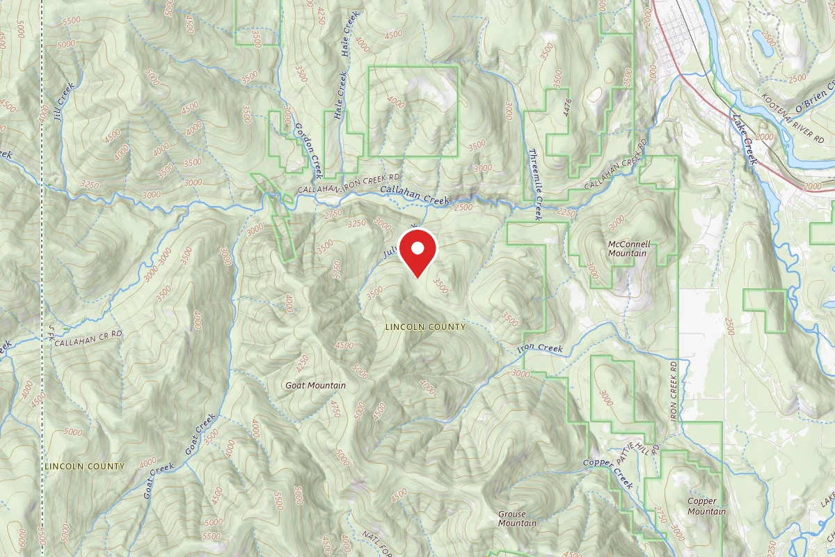 Kootenai Dispersed Campsite ROAD 4562 CAMP A