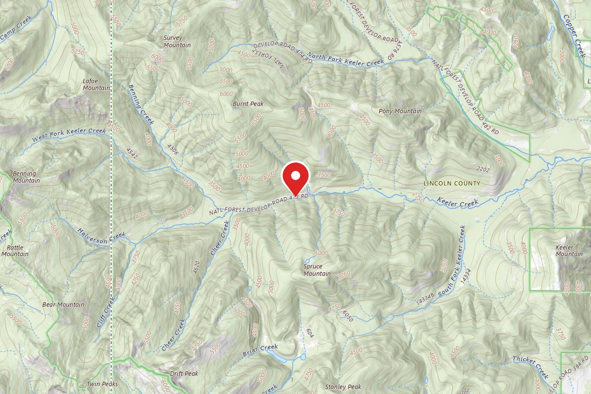 Kootenai Dispersed Campsite RD 473 CAMP 5