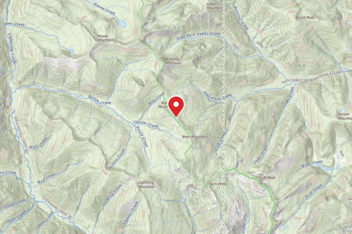Kootenai Dispersed Campsite RD 473 CAMP 8 SUMMIT
