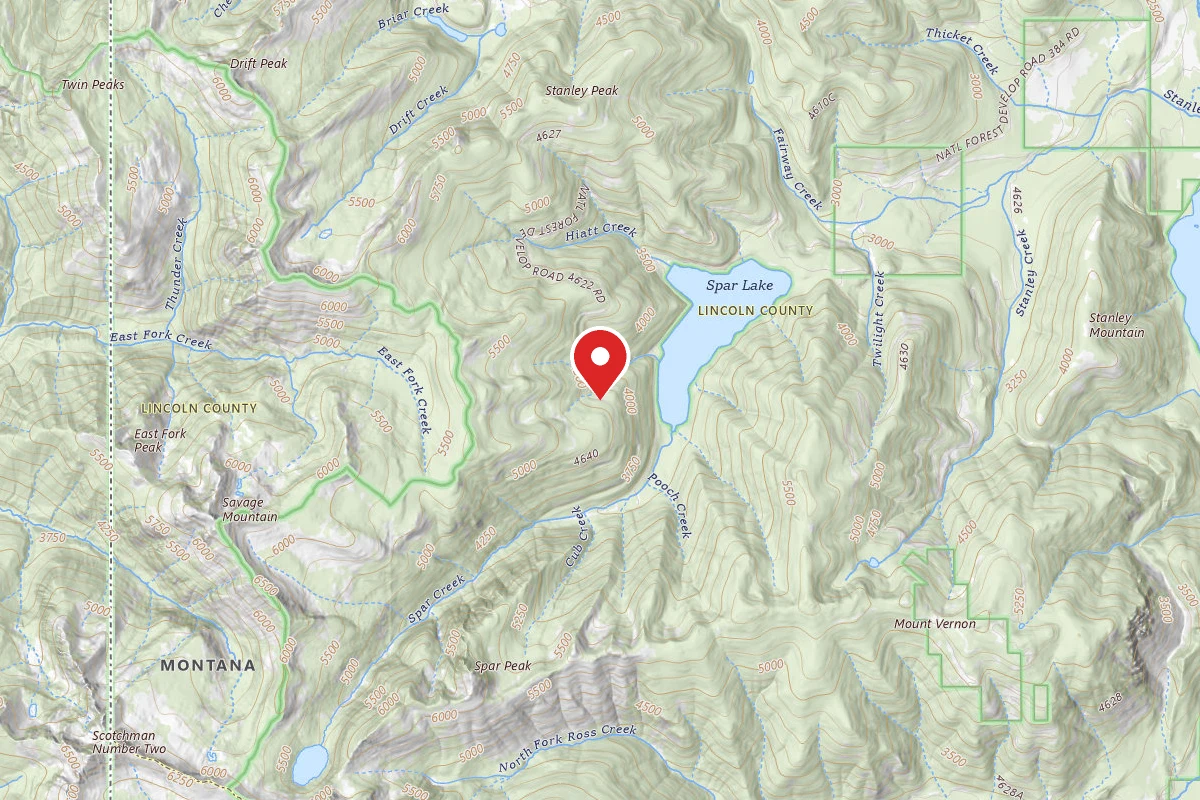 Kootenai Dispersed Campsite RD4640 CAMP 1