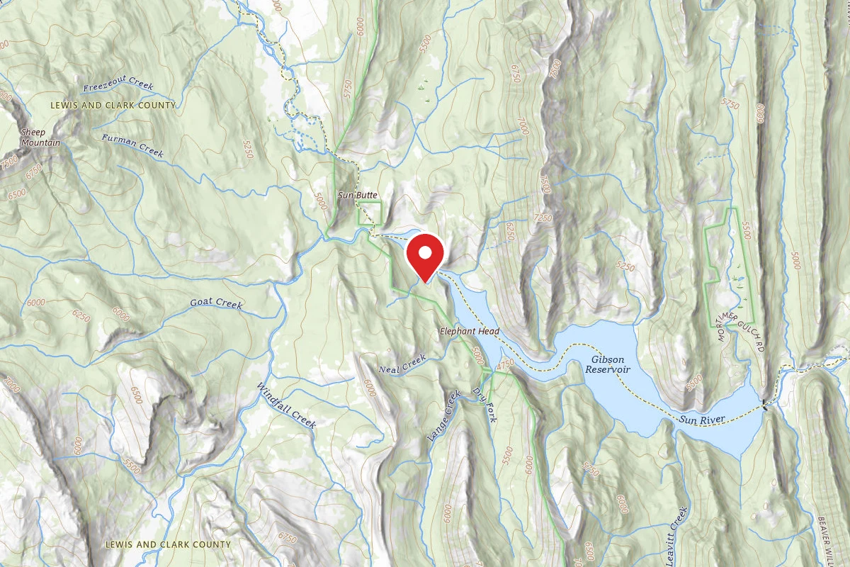 Helena-Lewis and Clark Dispersed Campsite GIBSON 009