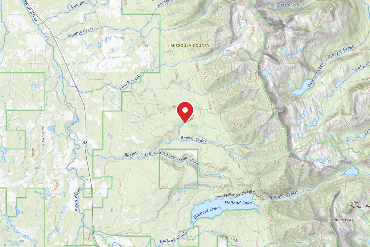 Flathead Dispersed Campsite BARBER CREEK -1