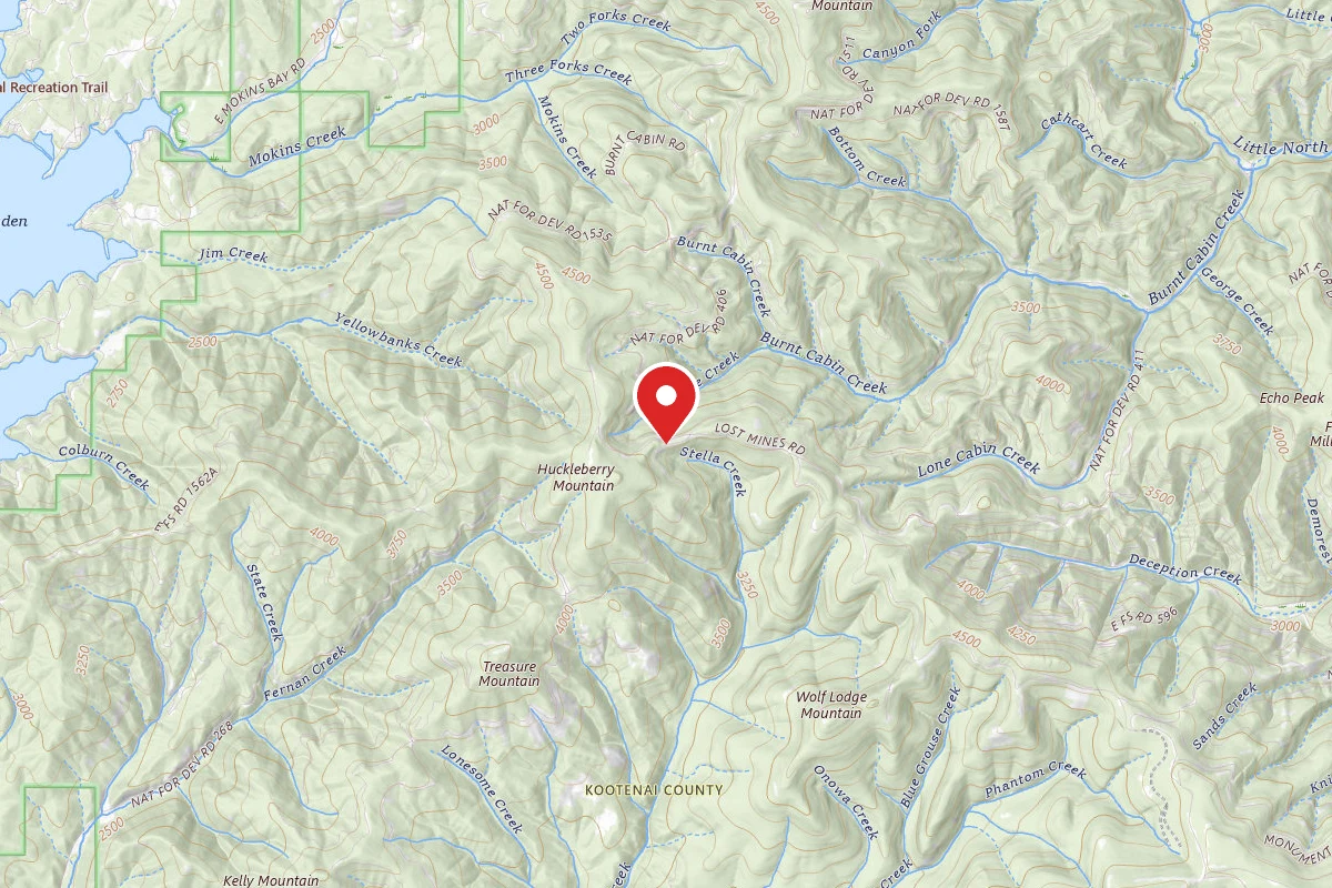 Idaho Panhandle Dispersed Campsite ROAD 612 SITE 10