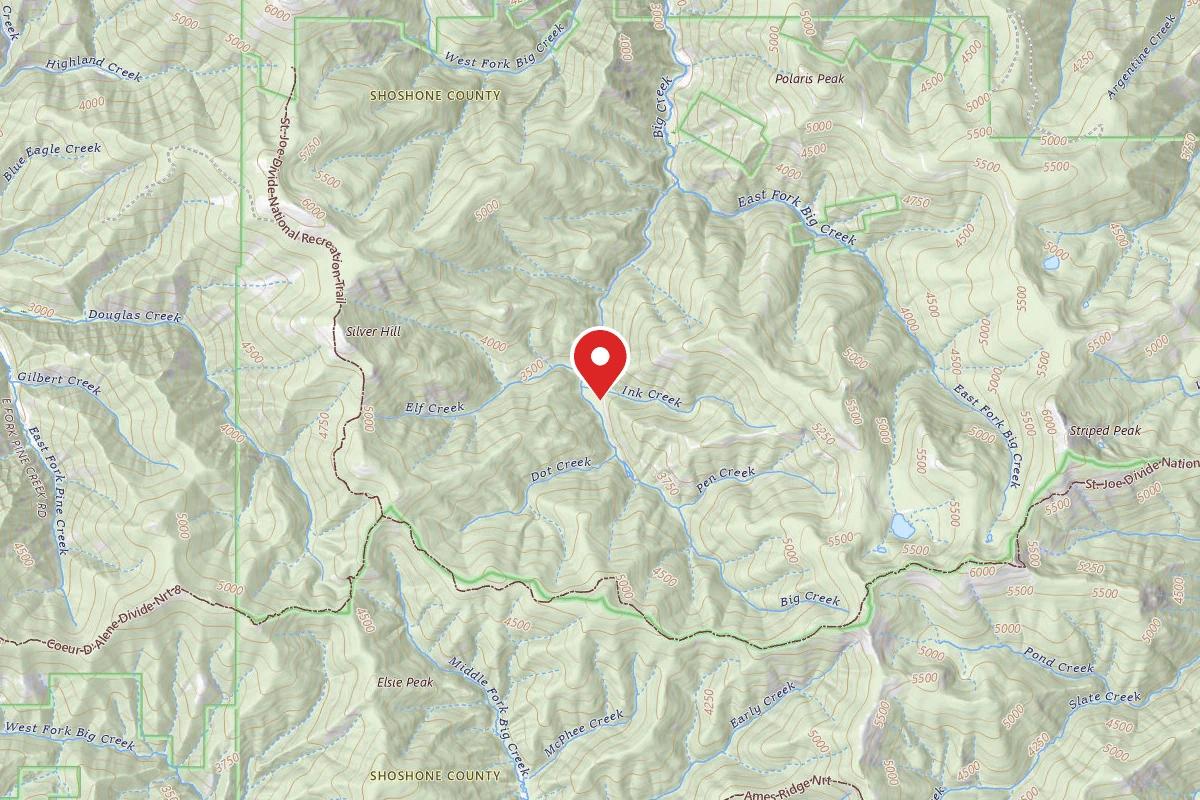 Idaho Panhandle Dispersed Campsite 2354-MM5.4 A