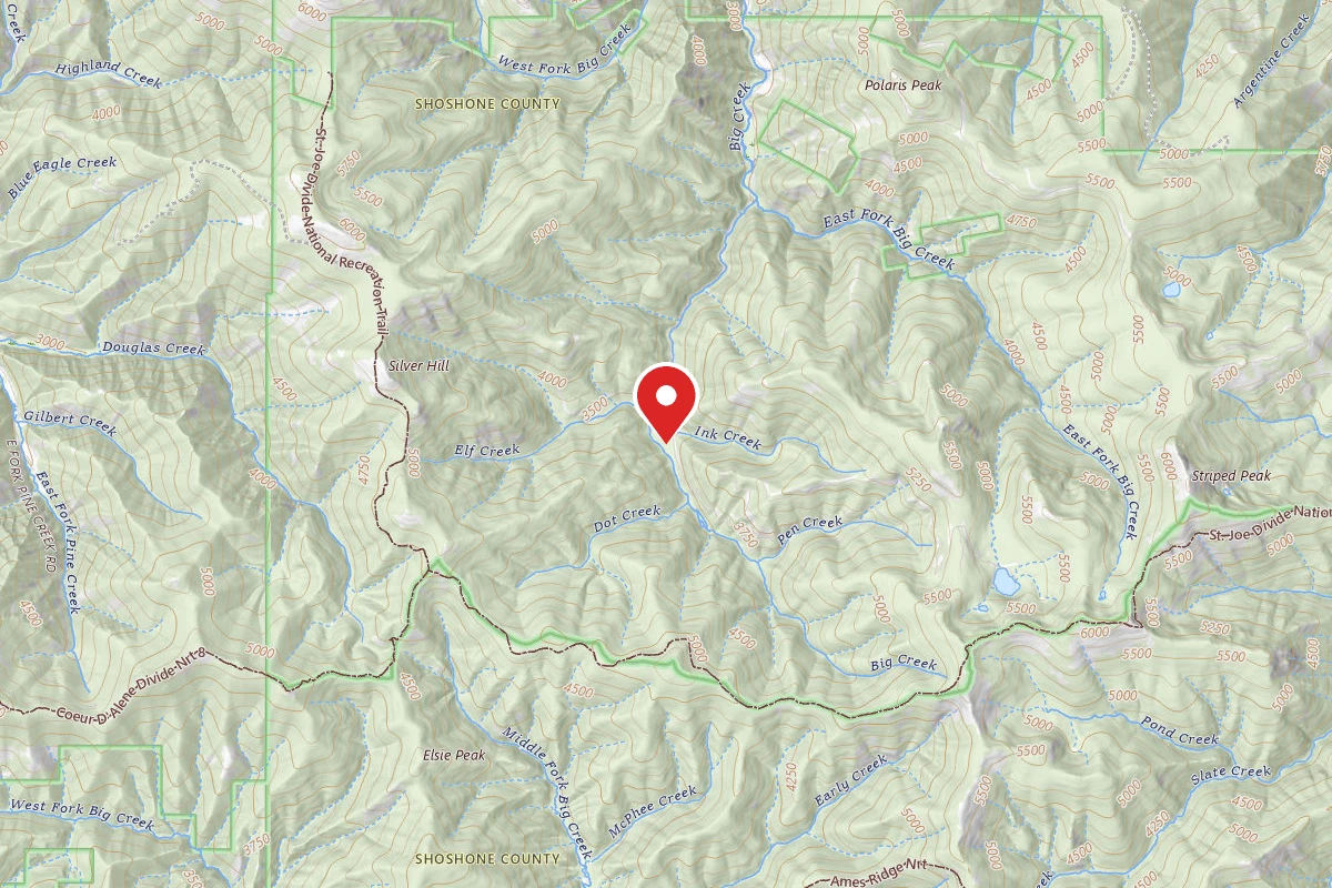 Idaho Panhandle Dispersed Campsite 2354 MM 5.4C