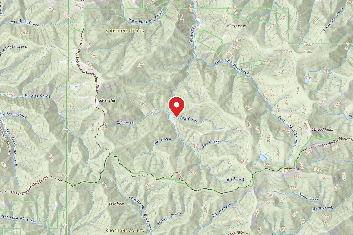 Idaho Panhandle Dispersed Campsite 2354-MM5.5