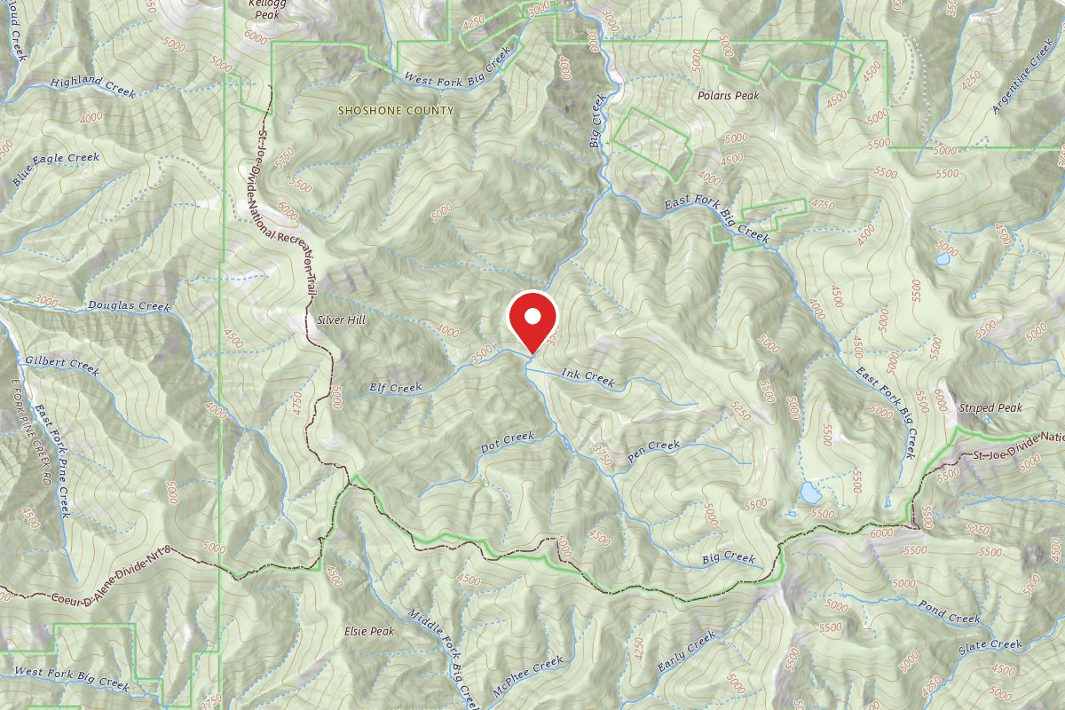 Idaho Panhandle Dispersed Campsite 2354 MM 5.7A
