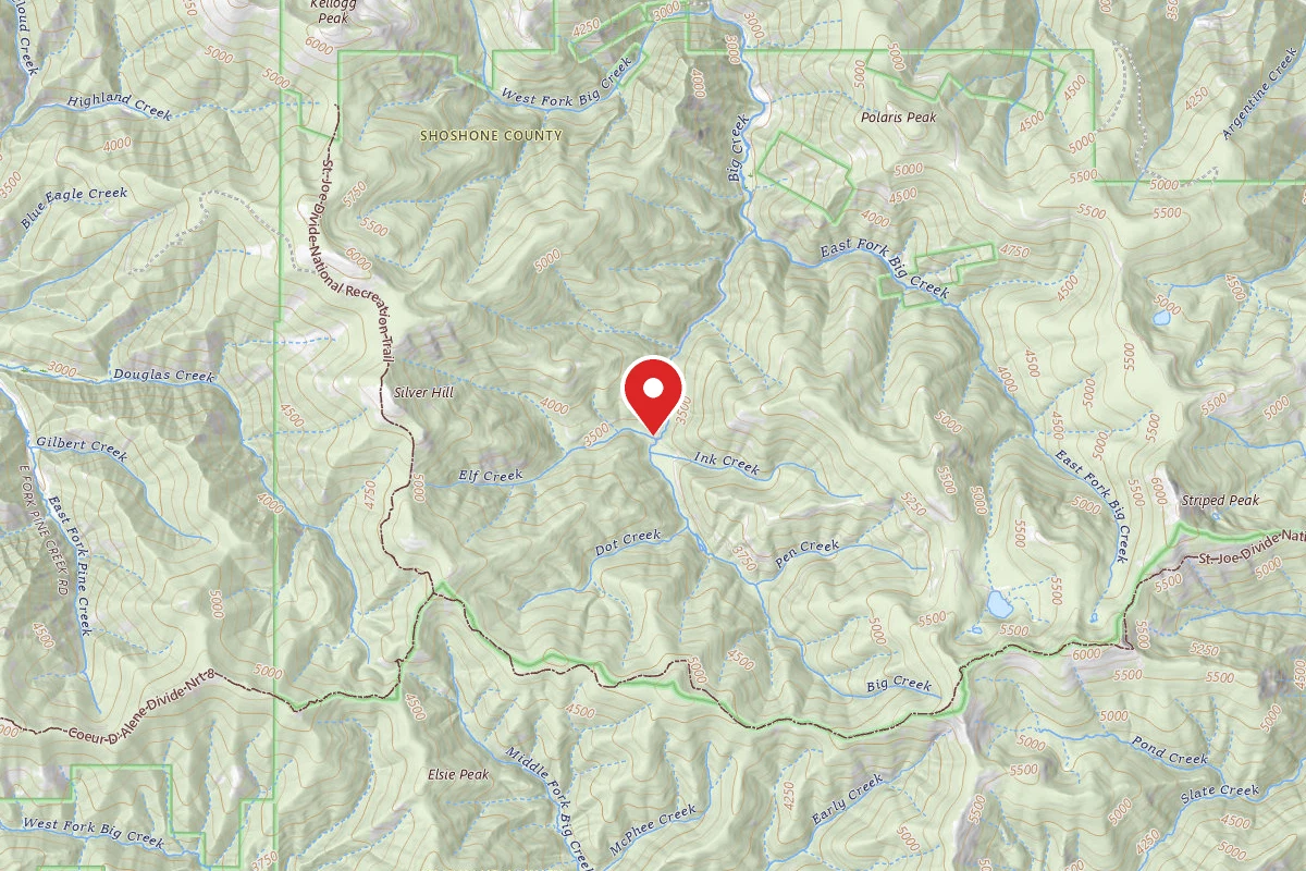 Idaho Panhandle Dispersed Campsite 2354 MM 5.7C