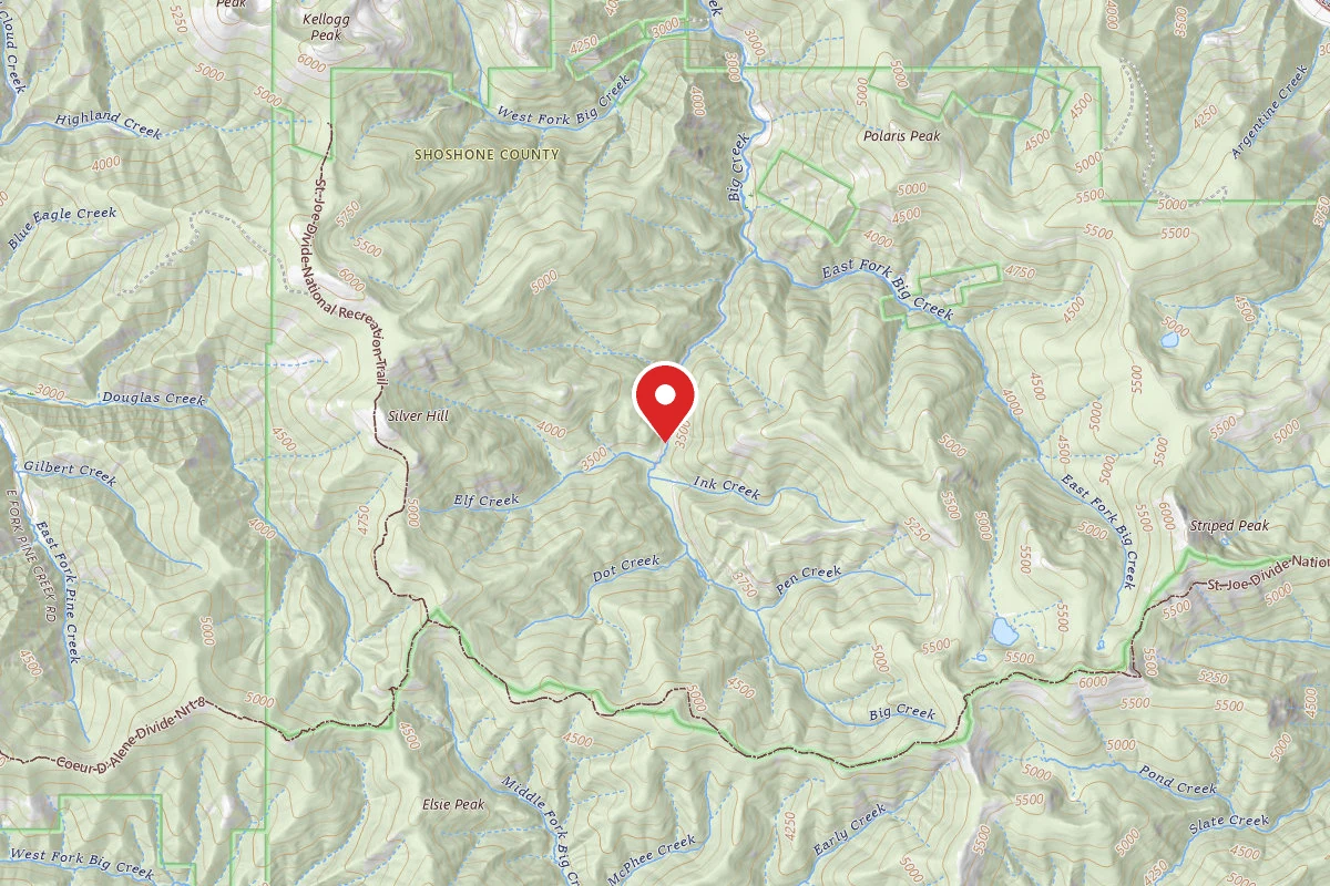 Idaho Panhandle Dispersed Campsite 2354-MM5.9