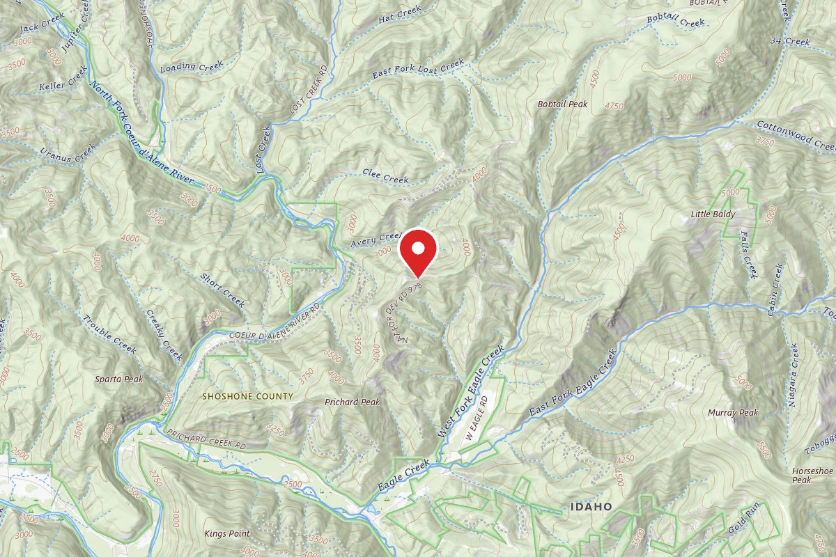 Idaho Panhandle Dispersed Campsite 978 MM 4.1
