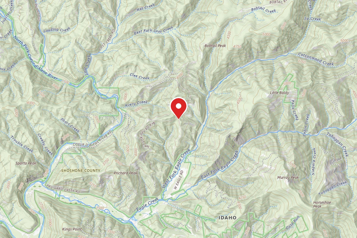 Idaho Panhandle Dispersed Campsite 978 MM 4.8