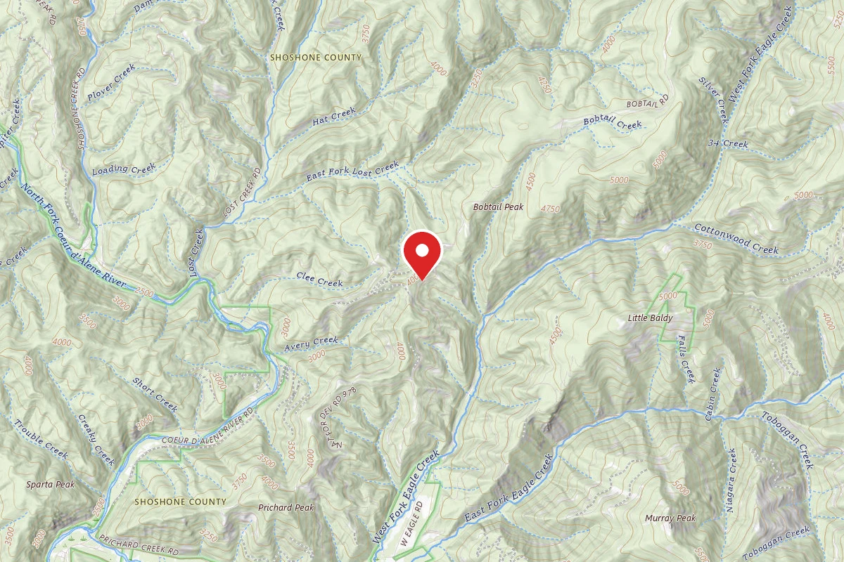 Idaho Panhandle Dispersed Campsite 978 MM6.6