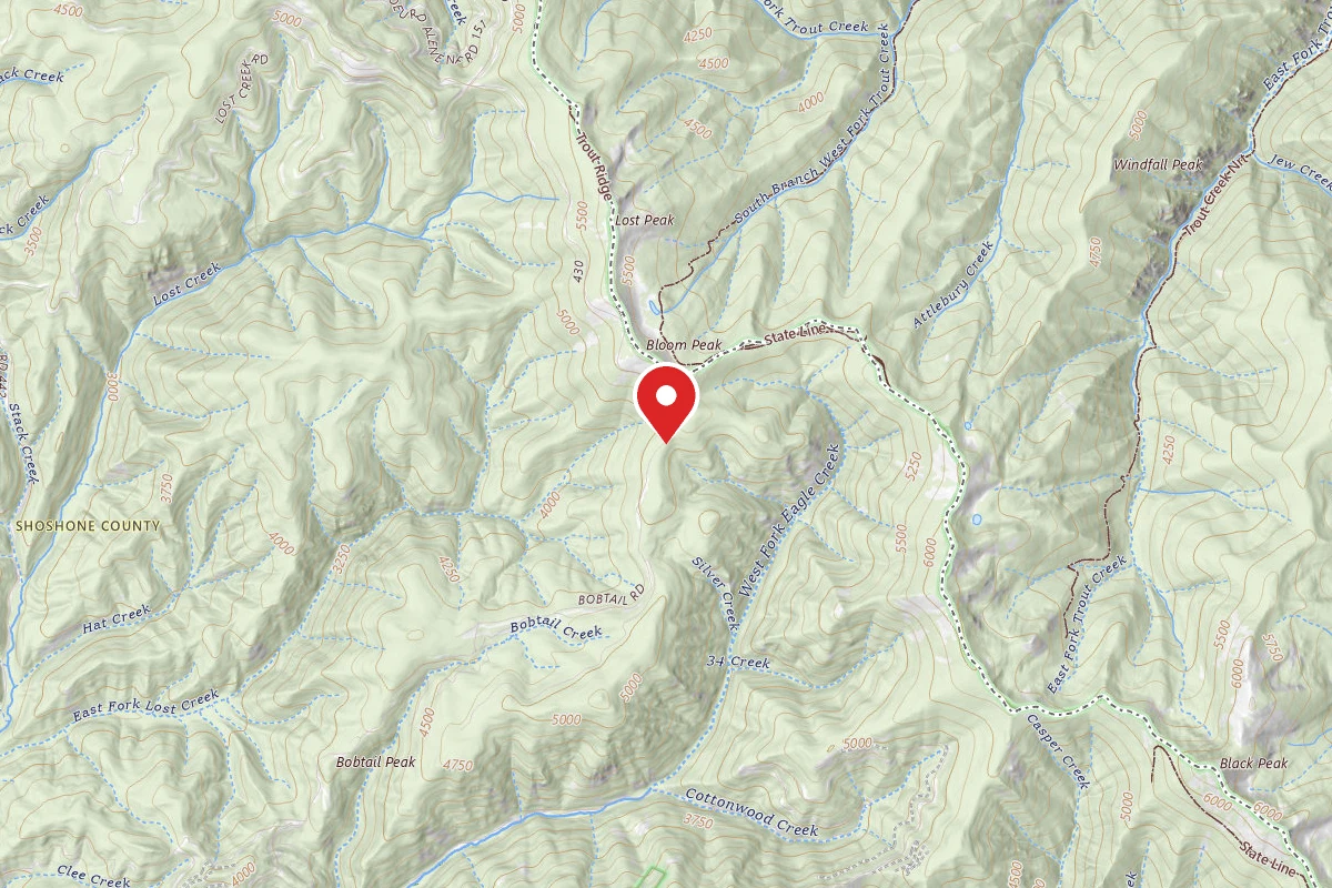Idaho Panhandle Dispersed Campsite 978MM12.2B