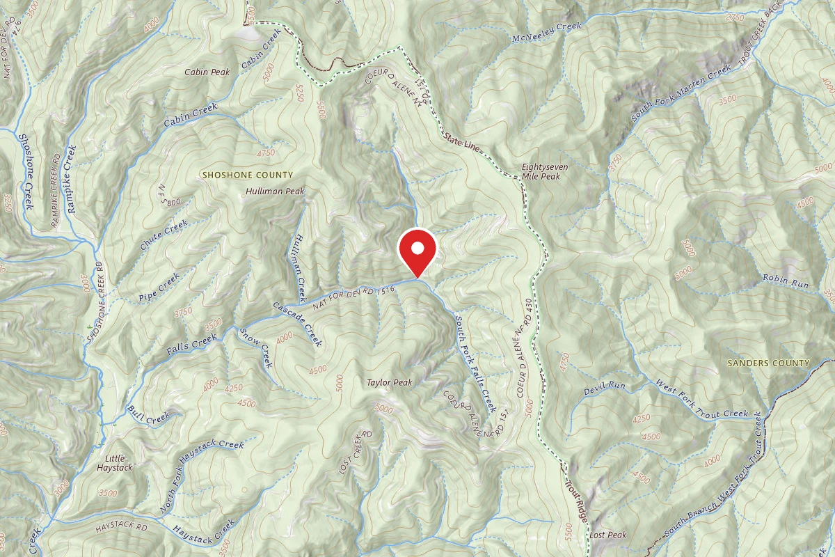 Idaho Panhandle Dispersed Campsite 151 MM4.9
