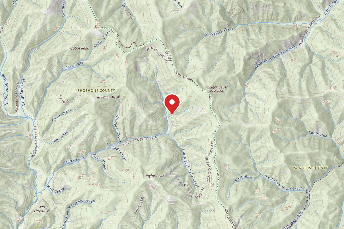 Idaho Panhandle Dispersed Campsite 151 MM5.5
