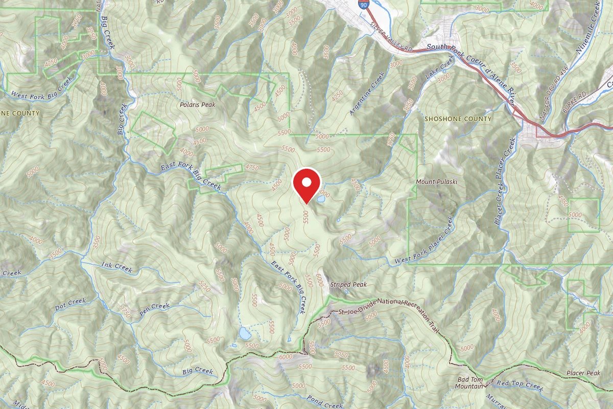 Idaho Panhandle Dispersed Campsite 330 9.5