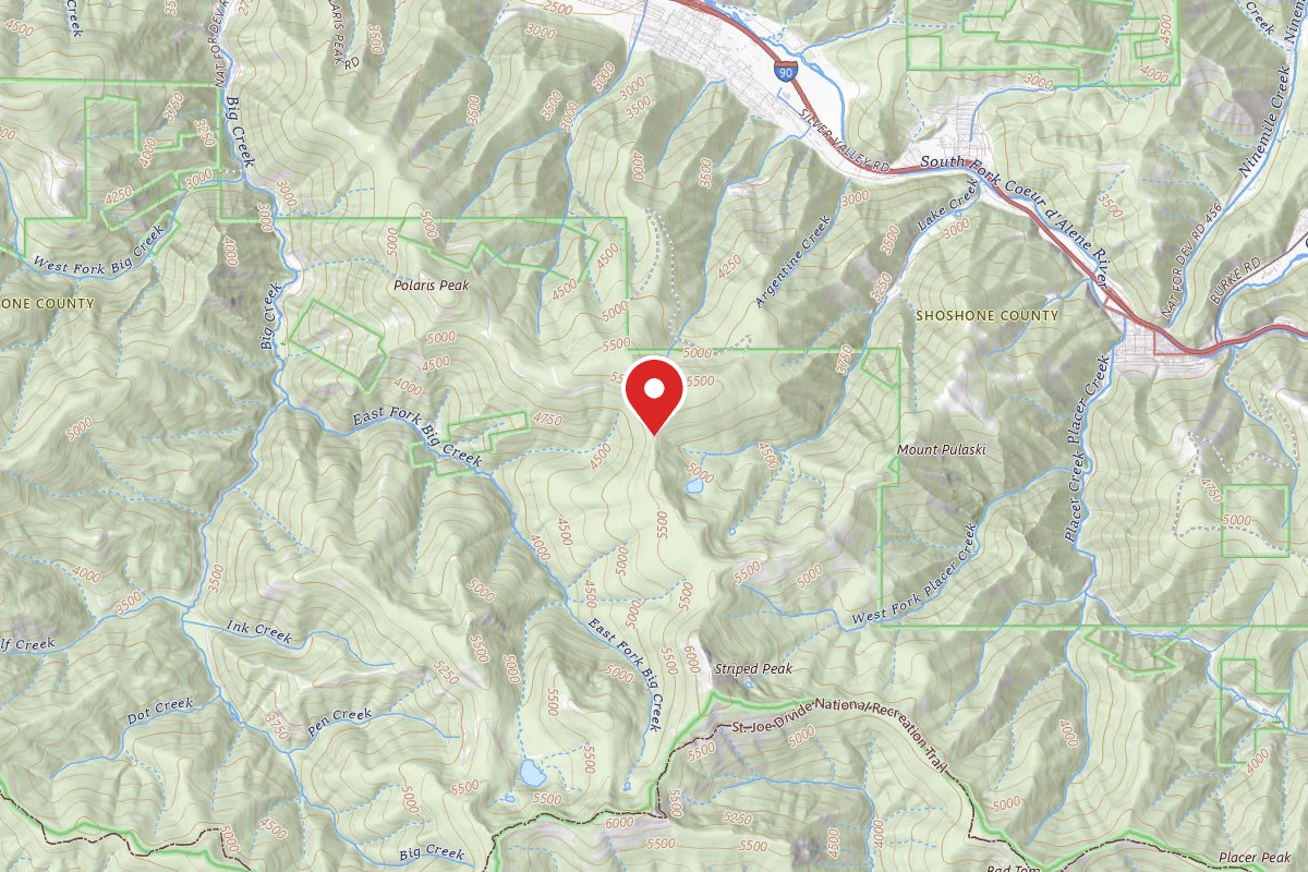 Idaho Panhandle Dispersed Campsite 115 TH