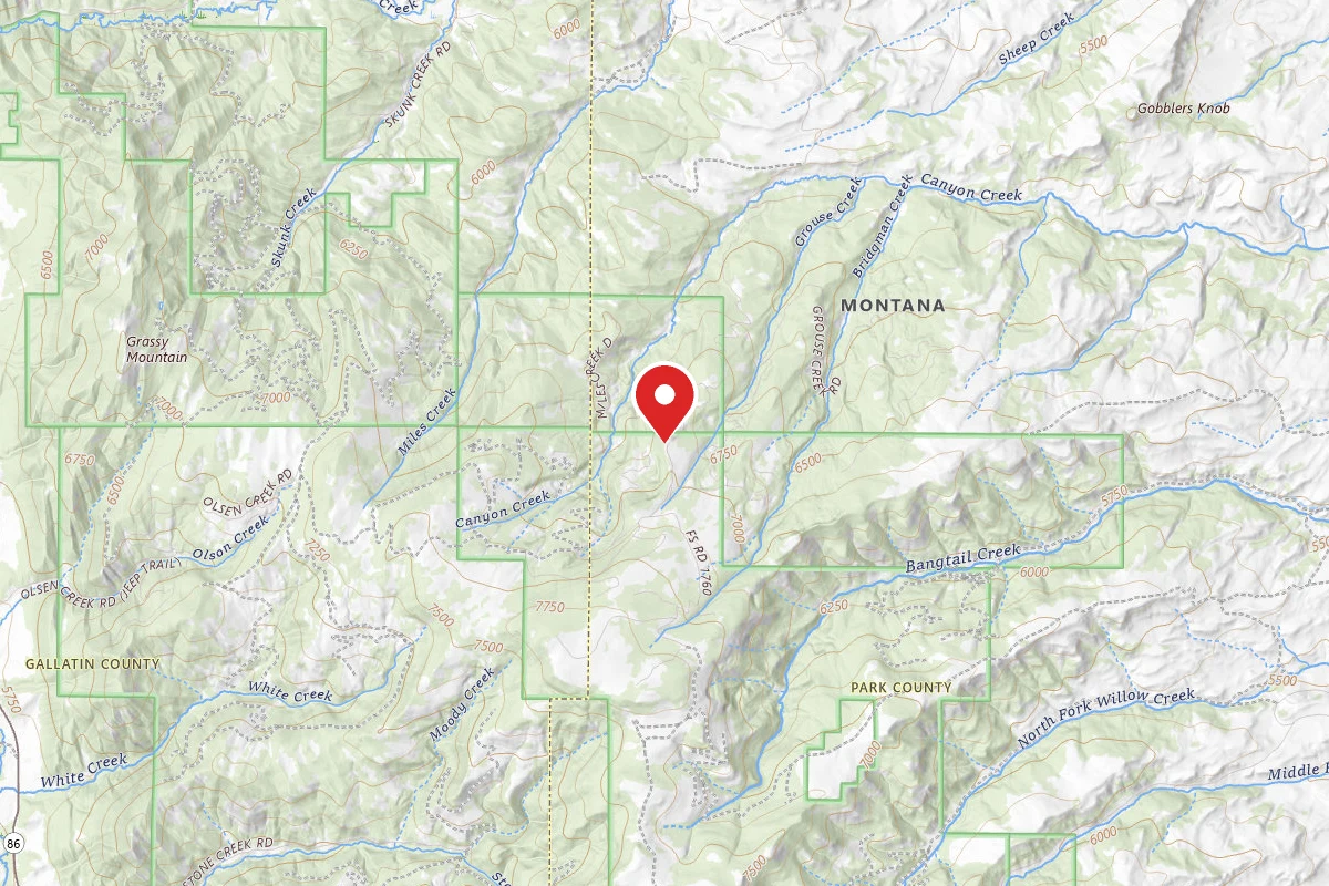 Custer Gallatin Dispersed Campsite FR1706-06A