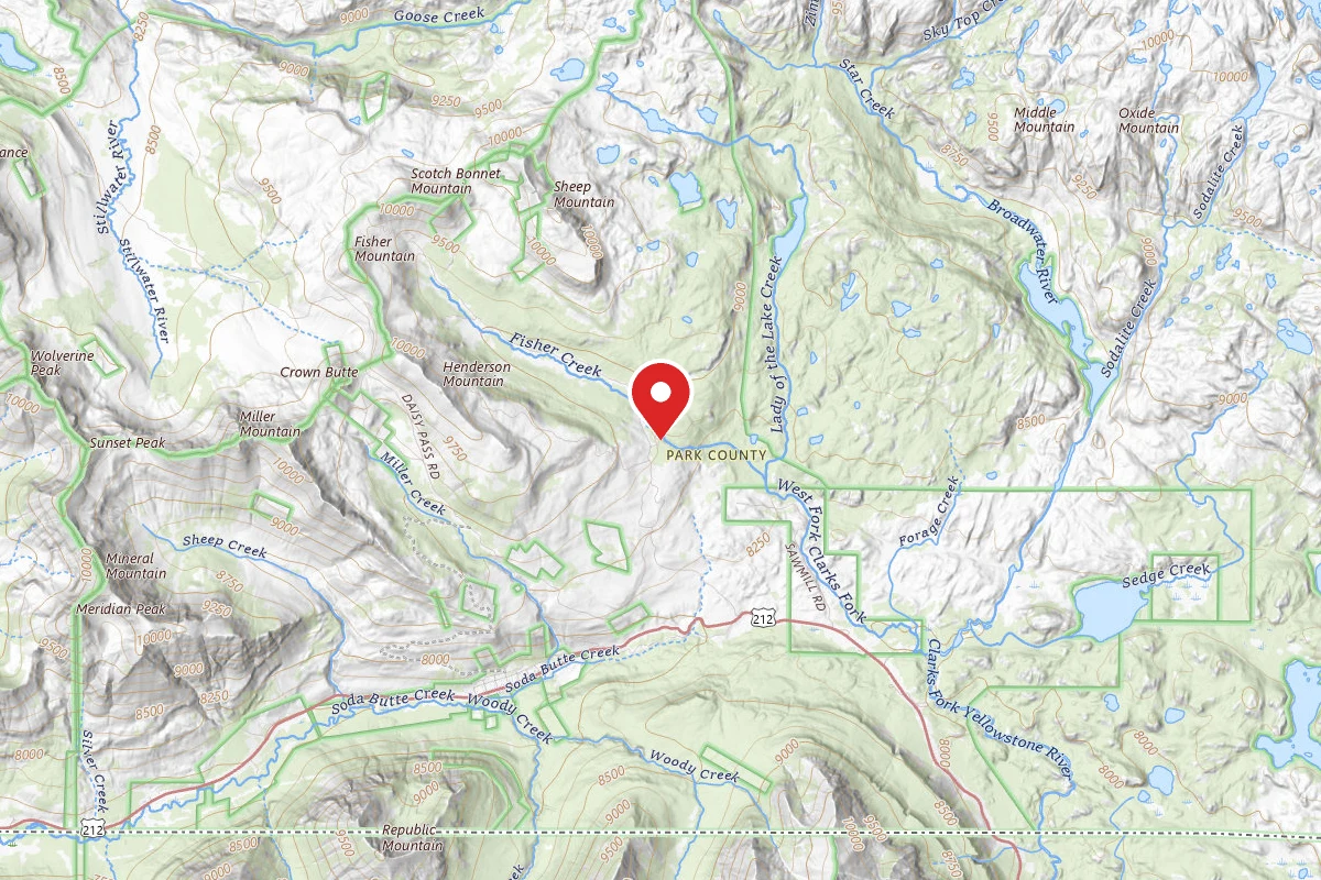 Custer Gallatin Dispersed Campsite LADY OF THE LAKE TH-001