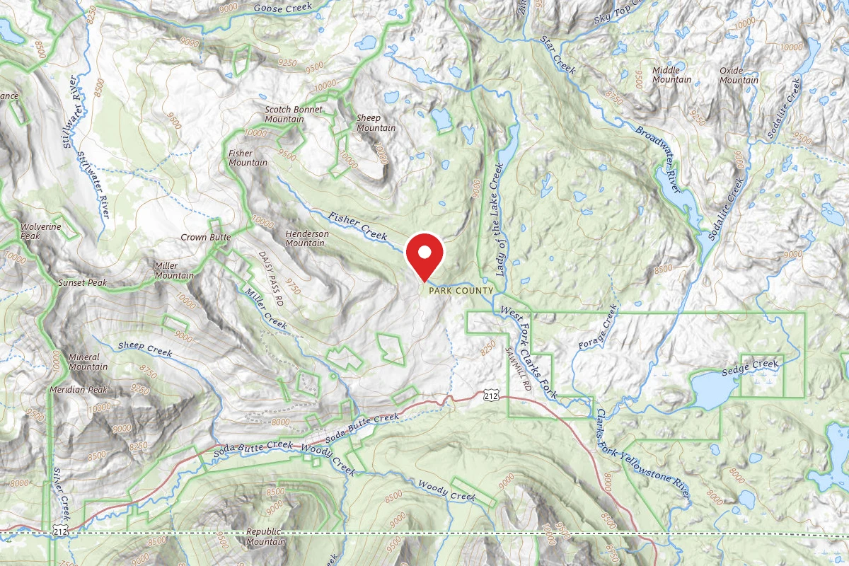 Custer Gallatin Dispersed Campsite LADY OF THE LAKE TH-002