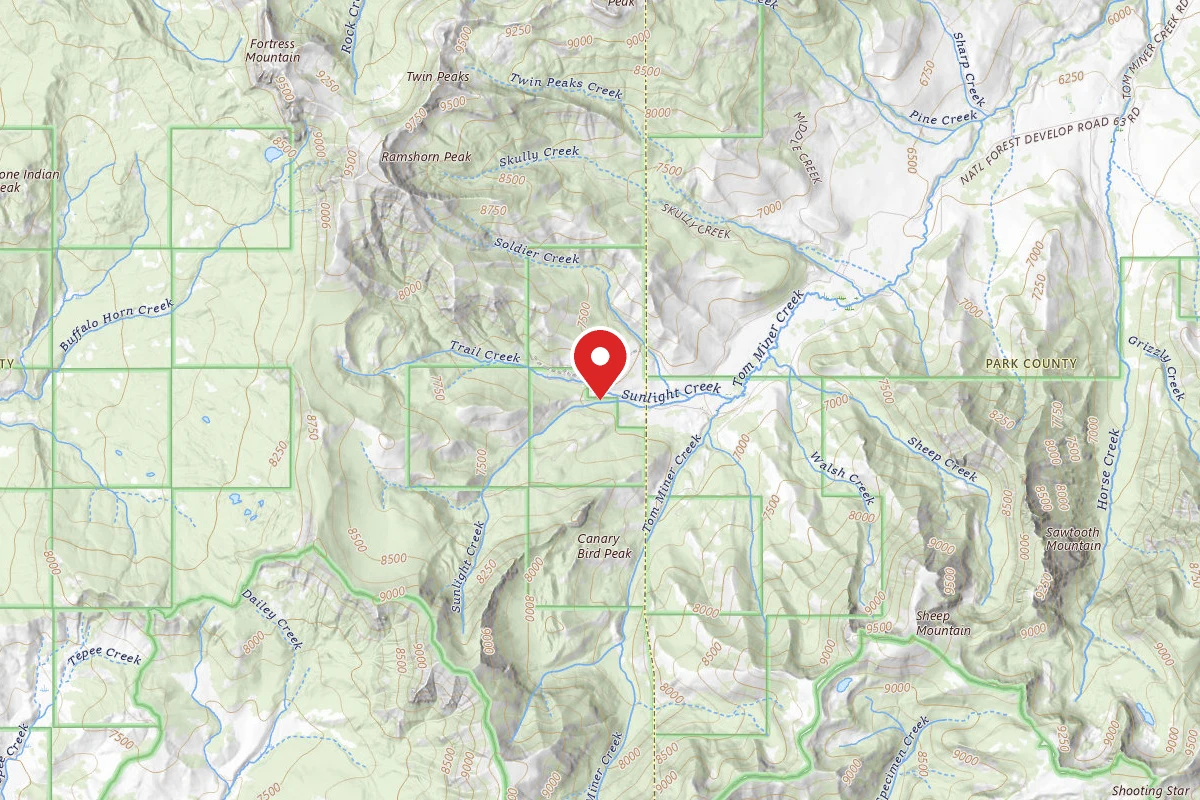 Custer Gallatin Dispersed Campsite SUNLIGHT-001
