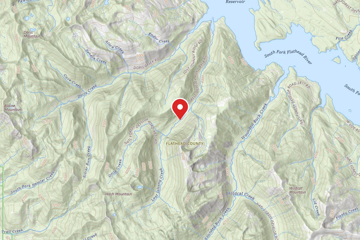 Flathead Dispersed Campsite ROAD 11024