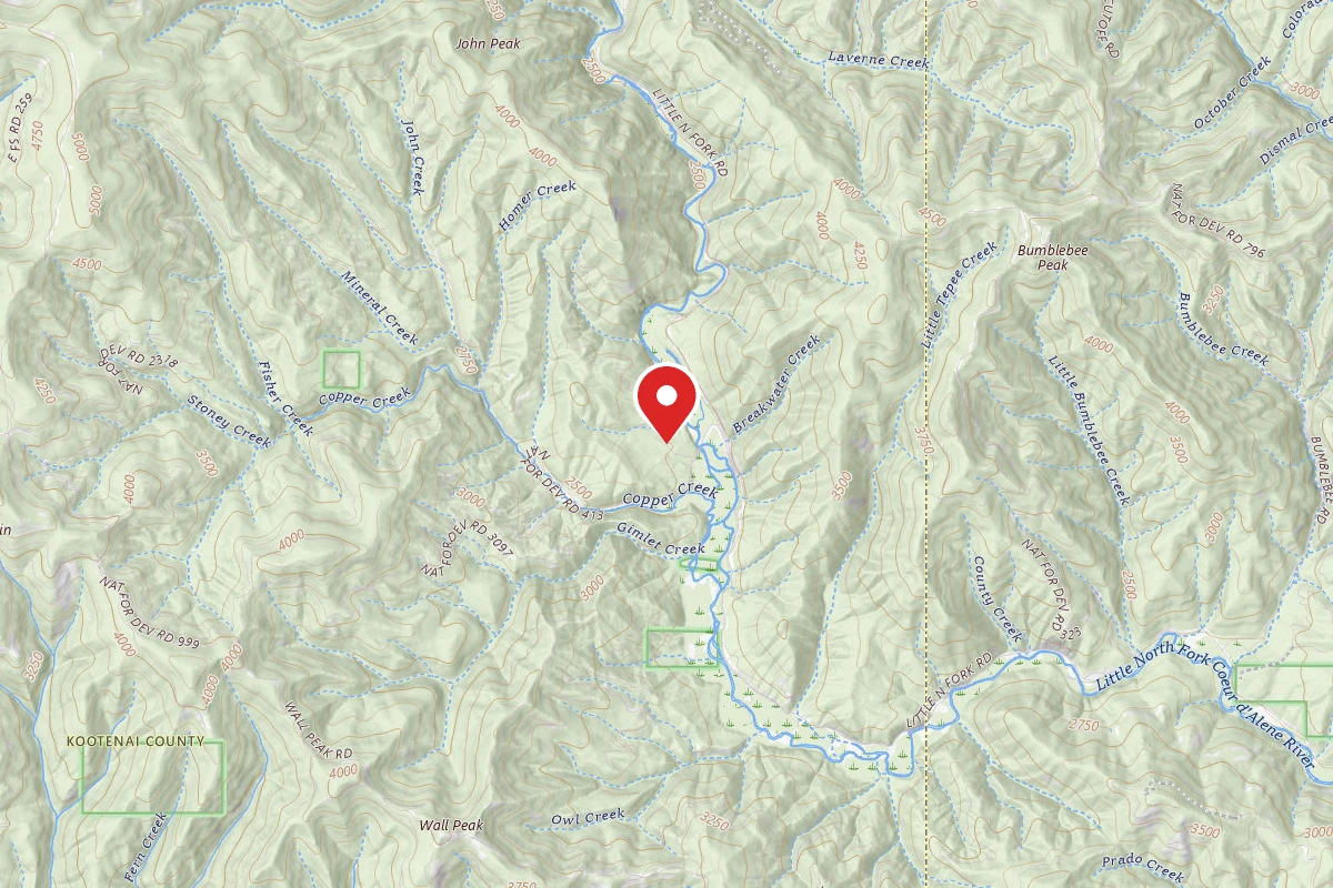 Idaho Panhandle Dispersed Campsite 1604 SITE 1