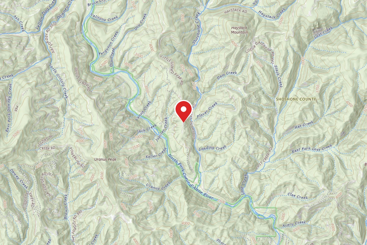Idaho Panhandle Dispersed Campsite 602-3