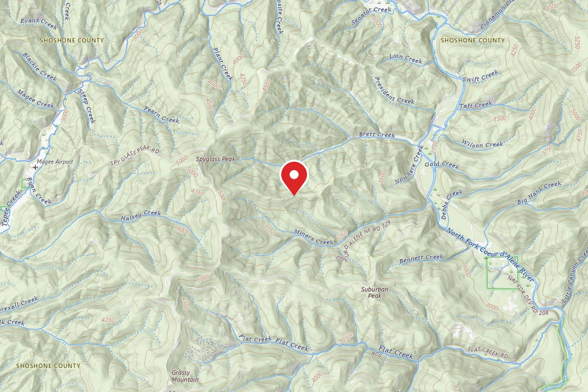 Idaho Panhandle Dispersed Campsite 804 MM 6.6