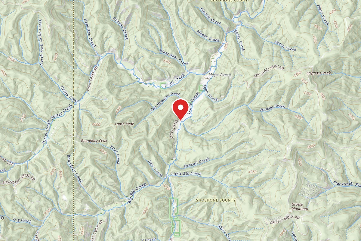 Idaho Panhandle Dispersed Campsite RD 1514 SITE 1