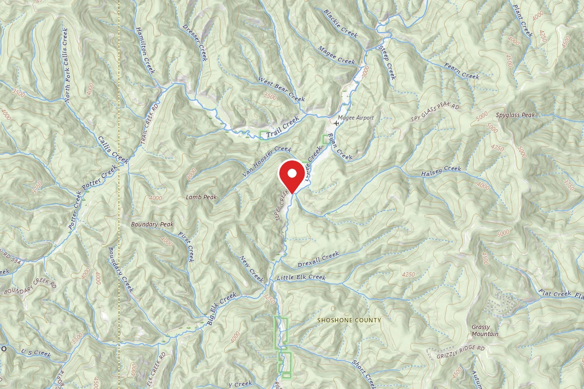 Idaho Panhandle Dispersed Campsite RD 1514 SITE 2A