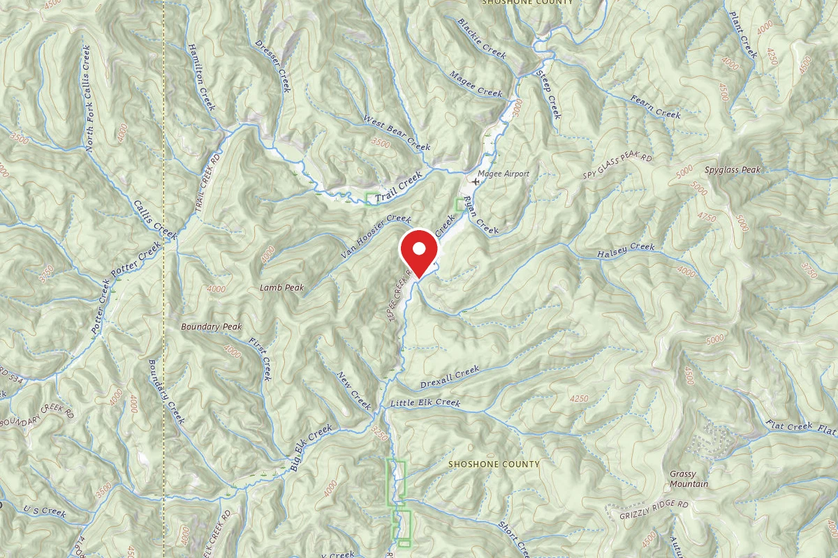 Idaho Panhandle Dispersed Campsite RD 1514 SITE 3