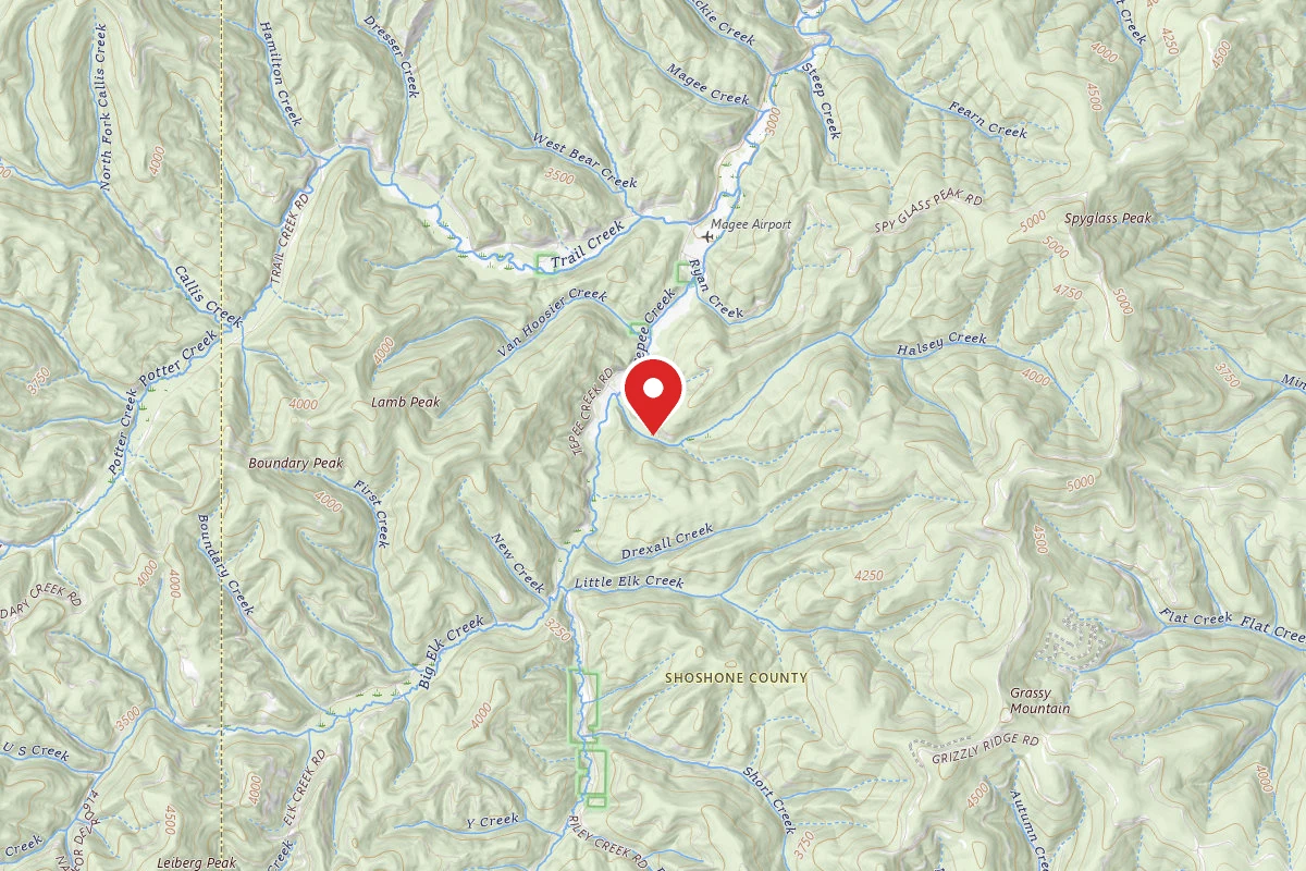 Idaho Panhandle Dispersed Campsite RD 1514 SITE 5