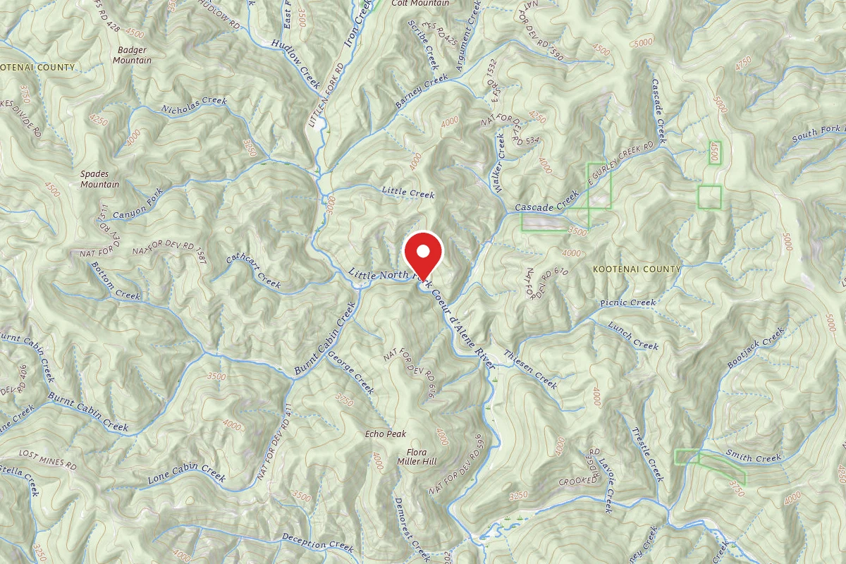 Idaho Panhandle Dispersed Campsite RD 209 SITE 50