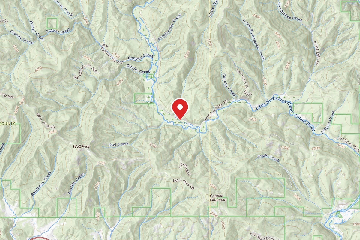 Idaho Panhandle Dispersed Campsite RD 209 SITE 63