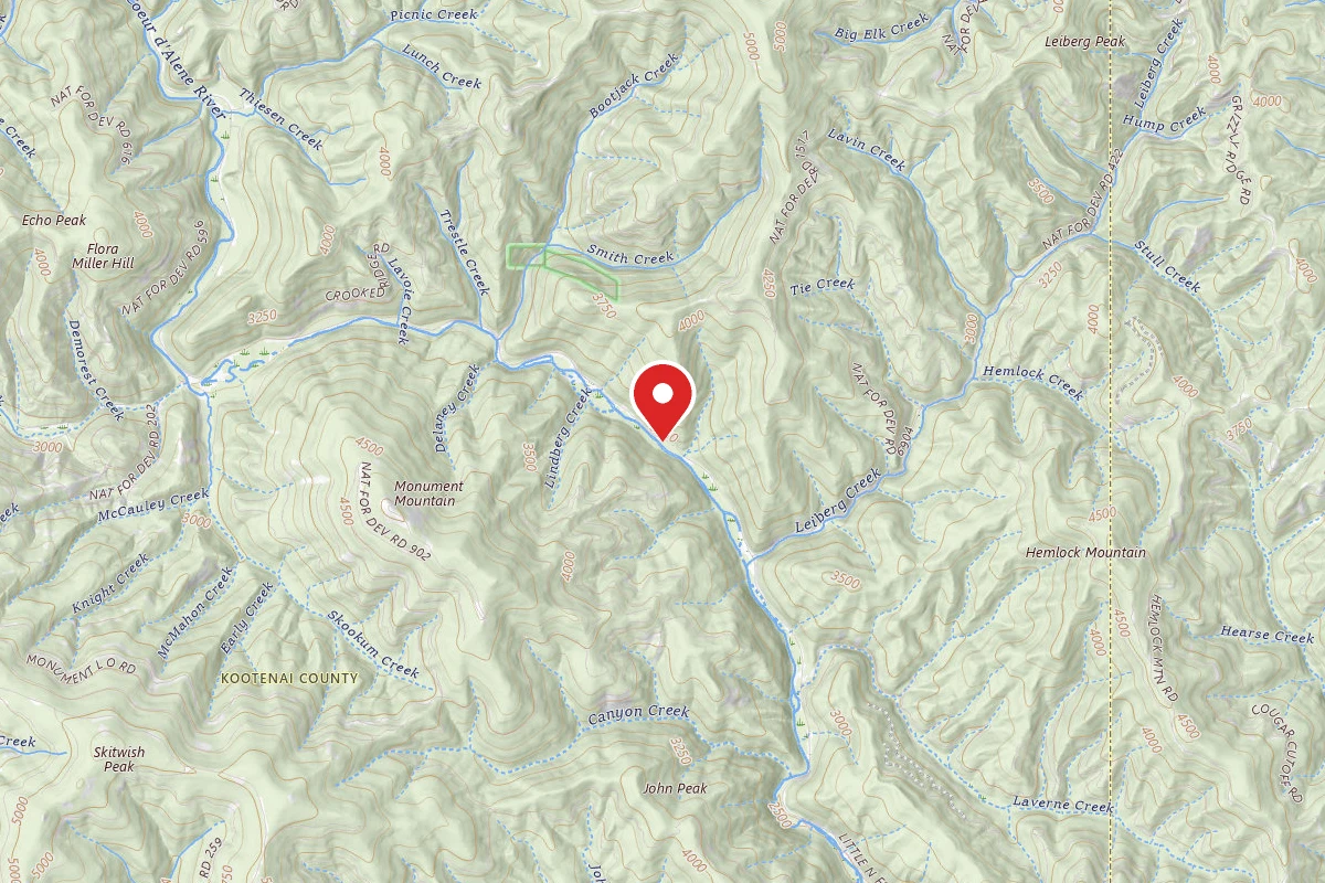 Idaho Panhandle Dispersed Campsite RD 209 SITE 69