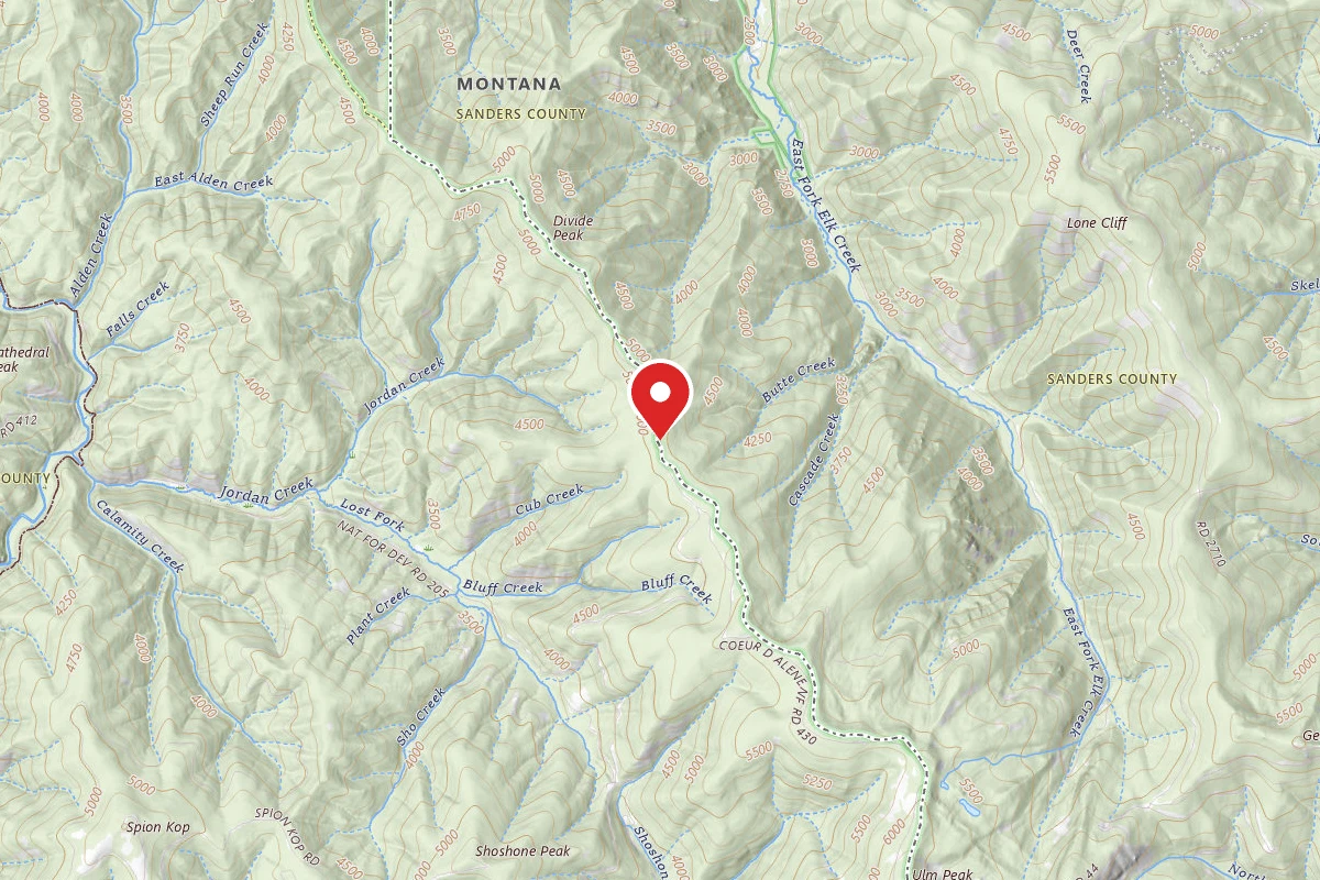 Idaho Panhandle Dispersed Campsite RD 332 MM .6