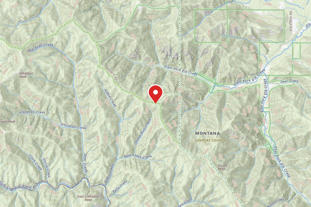 Idaho Panhandle Dispersed Campsite RD 332 MM 5.5