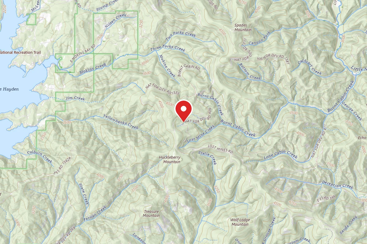Idaho Panhandle Dispersed Campsite RD 406 SITE 1