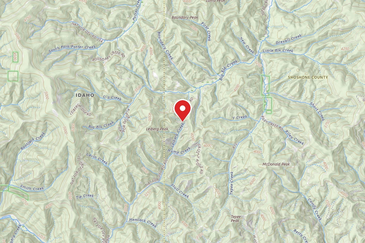 Idaho Panhandle Dispersed Campsite RD 422 MM 6.2
