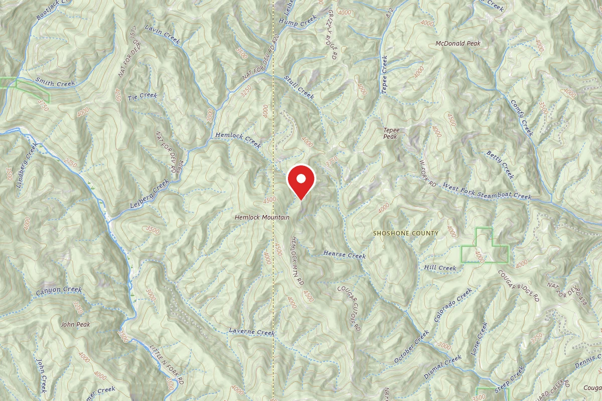 Idaho Panhandle Dispersed Campsite RD 796 MM 13